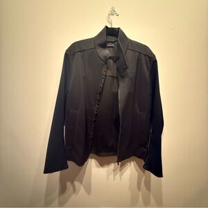 Black Jacket with Zipper Detail
